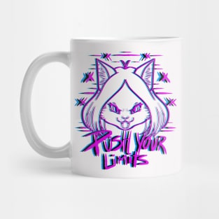 FURRY CAT GIRL PUSH YOUR LIMITS FITNESS GYM Mug